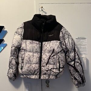Black and White Puffer Jacket